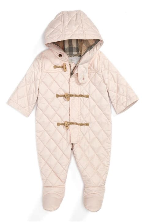 burberry baby winter suit|burberry snowsuit baby girl.